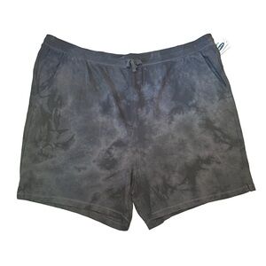 Old Navy Easy Short French Terry Black Tonal Tie-Dye Women’s Plus Size 4X